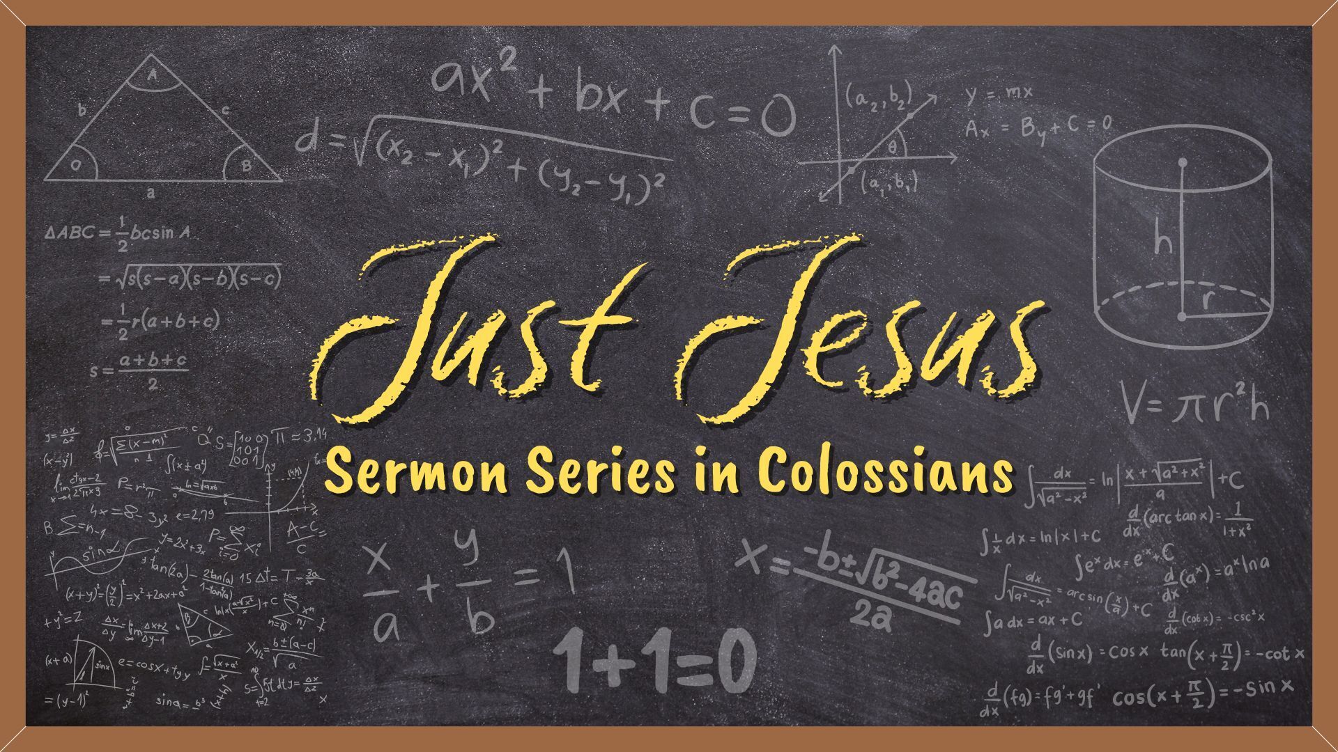 Just Jesus - Series in Colossians