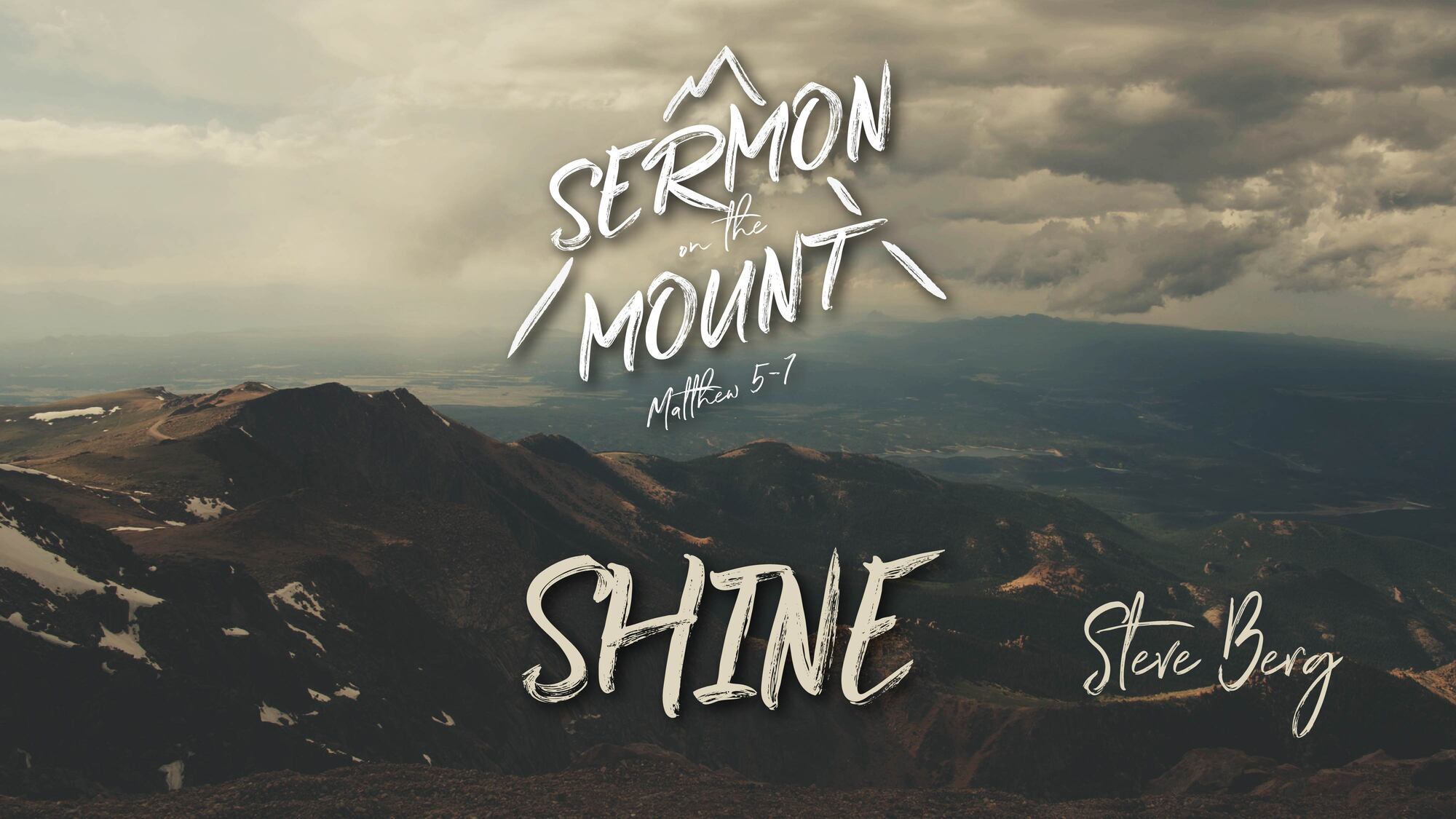 Preview of SERMON ON THE MOUNT: Shine