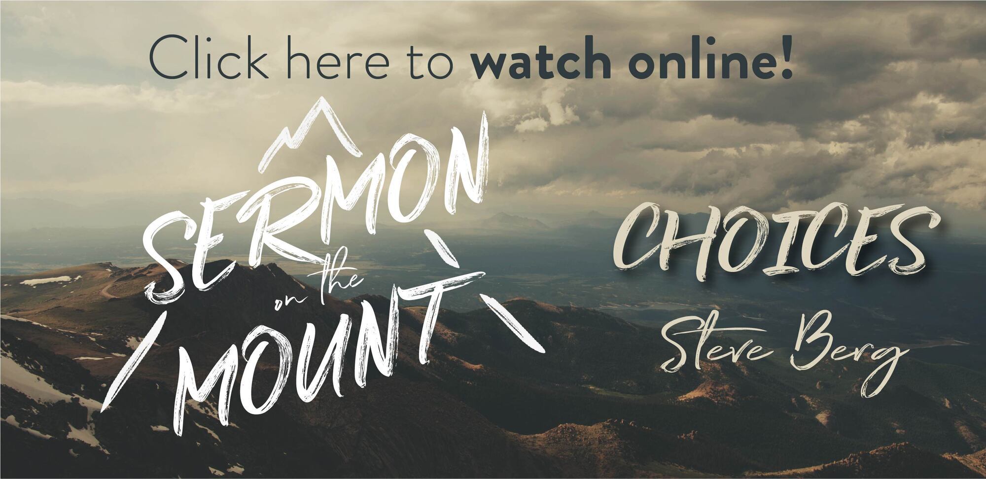 Preview of SERMON ON THE MOUNT: Choices